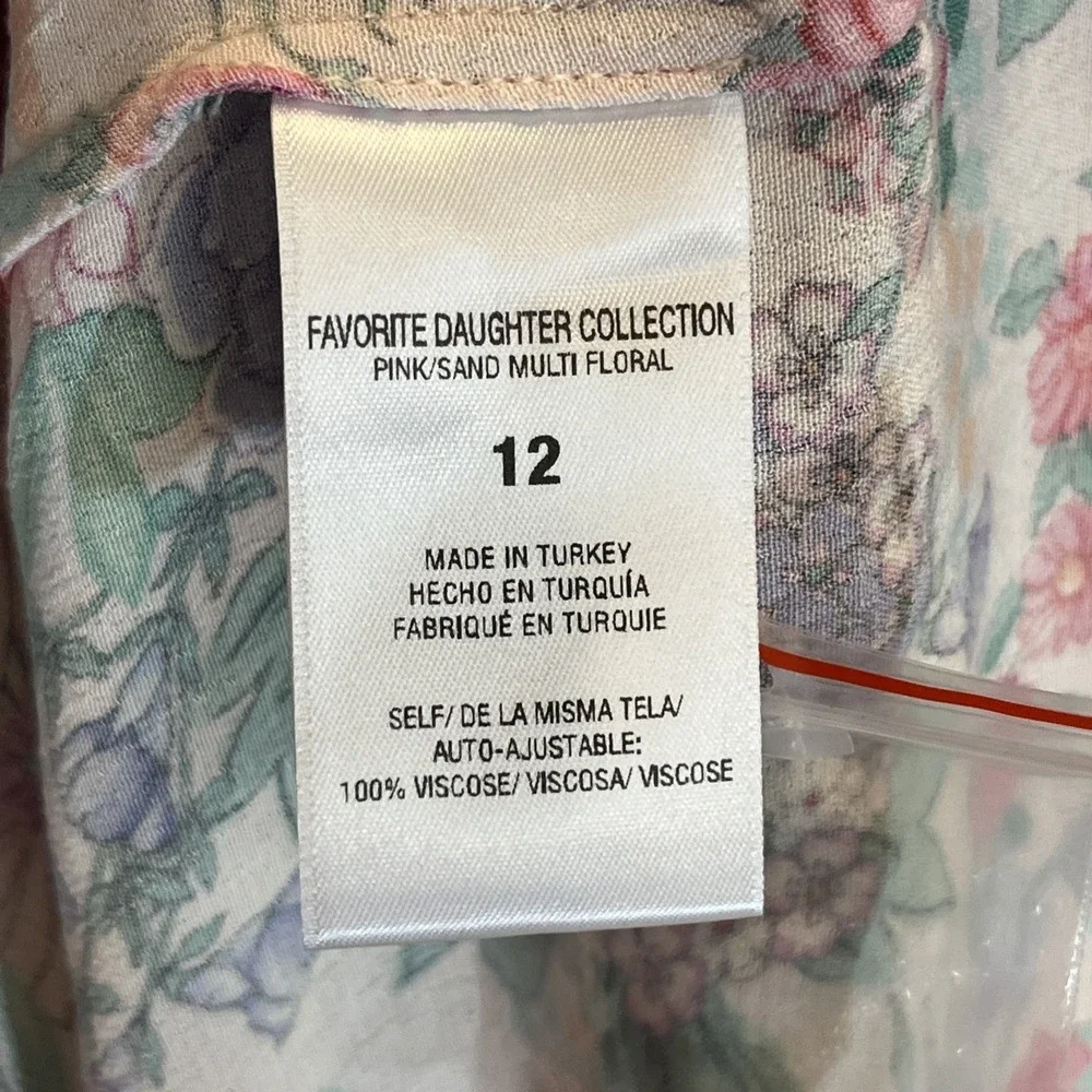 Favorite Daughter NEW Barely Holding It Together Floral Dress 12 Coquette Whimsy